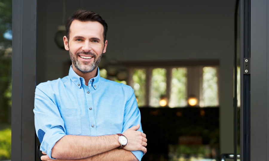 RST EPOS team discussing a new setup with a hospitality business owner