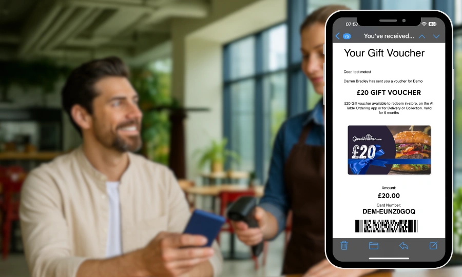 Instant redemption and integration with EPOS system